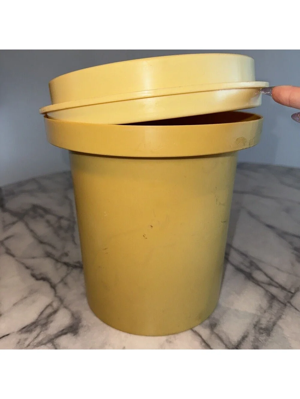 Vintage Lg Rubbermaid Mushroom Canister Storage Container Jar 1970s Hippie 9